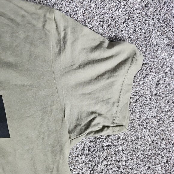 NWT Hardcore Italians Olive Green Size Medium Short Sleeve Double Sided Shirt - Picture 5 of 8